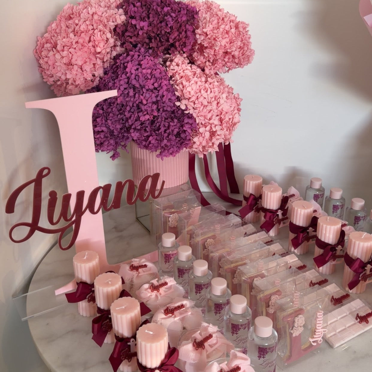 HYDRANGEA PRESERVED ARRANGEMENT