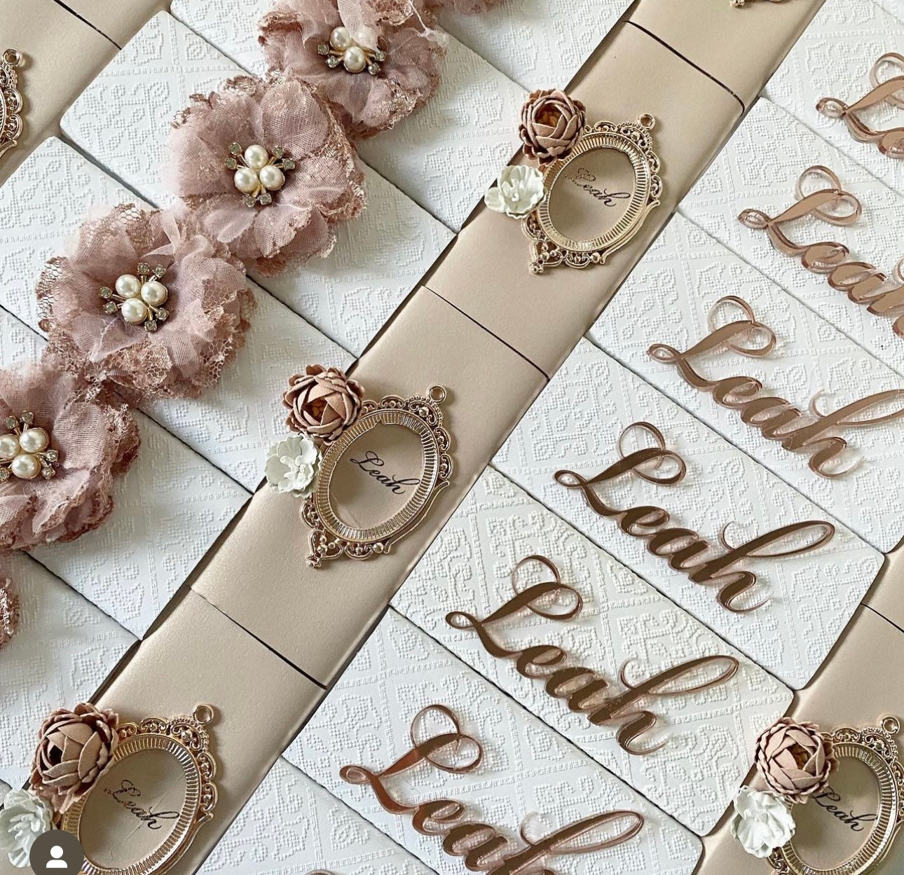 FABRIC FLORAL BARS