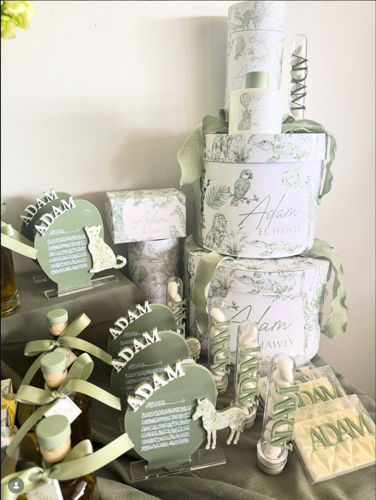 CYLINDER FLORAL BOXES (3 PC)