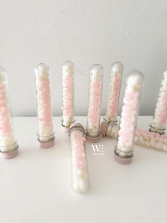 FILLED TUBES WITH ACRYLIC