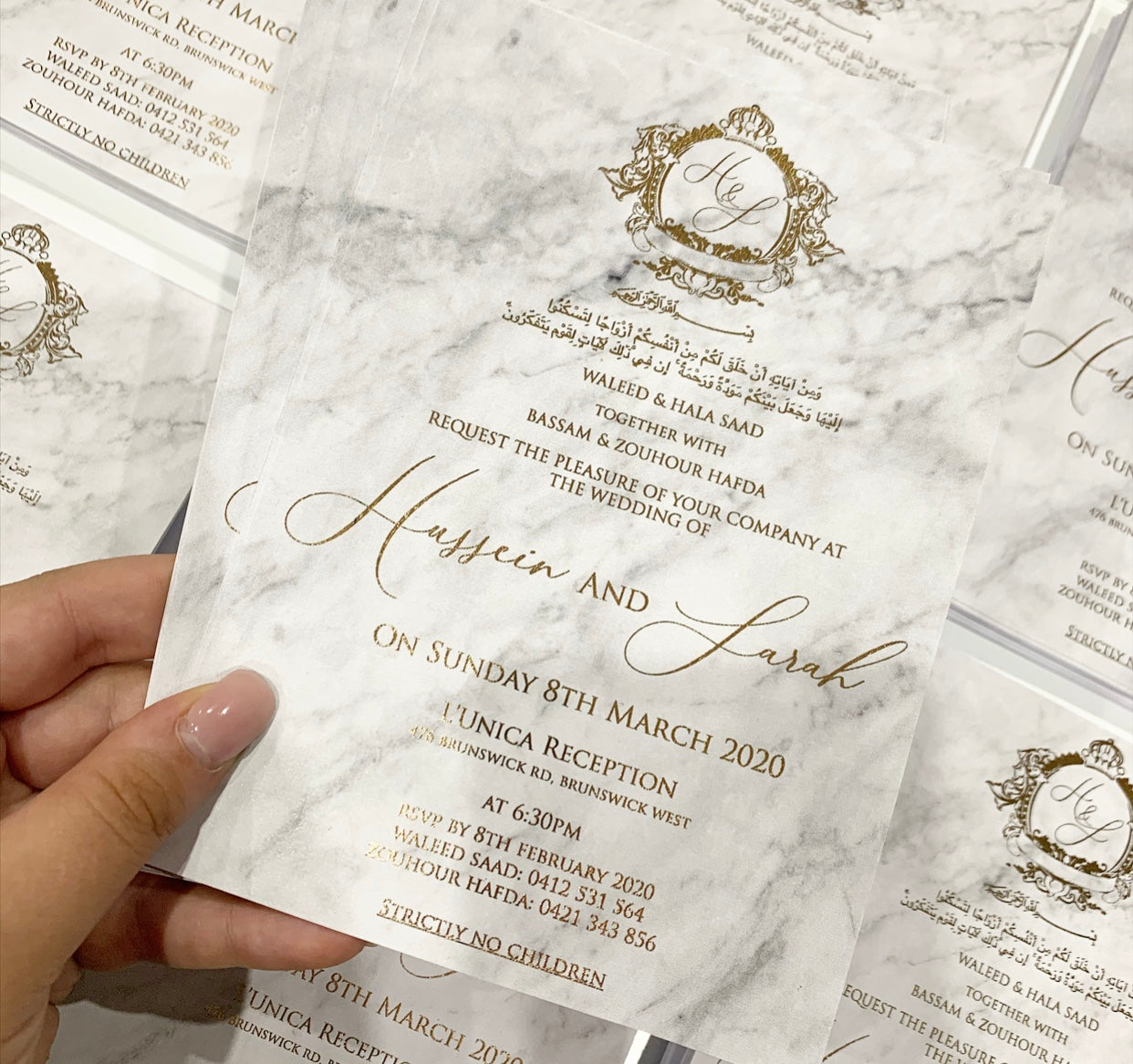 MARBLE INVITATION